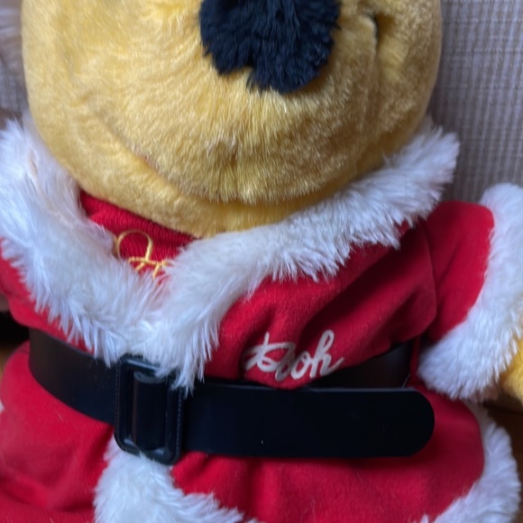 Vintage Winnie the Pooh santa plush toy - Picture 3 of 7